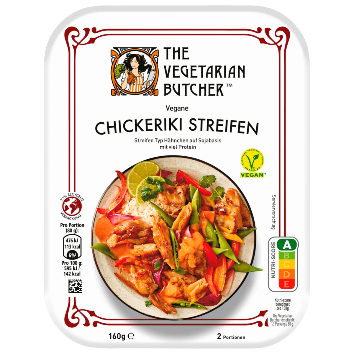 Bild 1 von The Vegetarian Butcher Vegane Chickeriki Streifen 160g