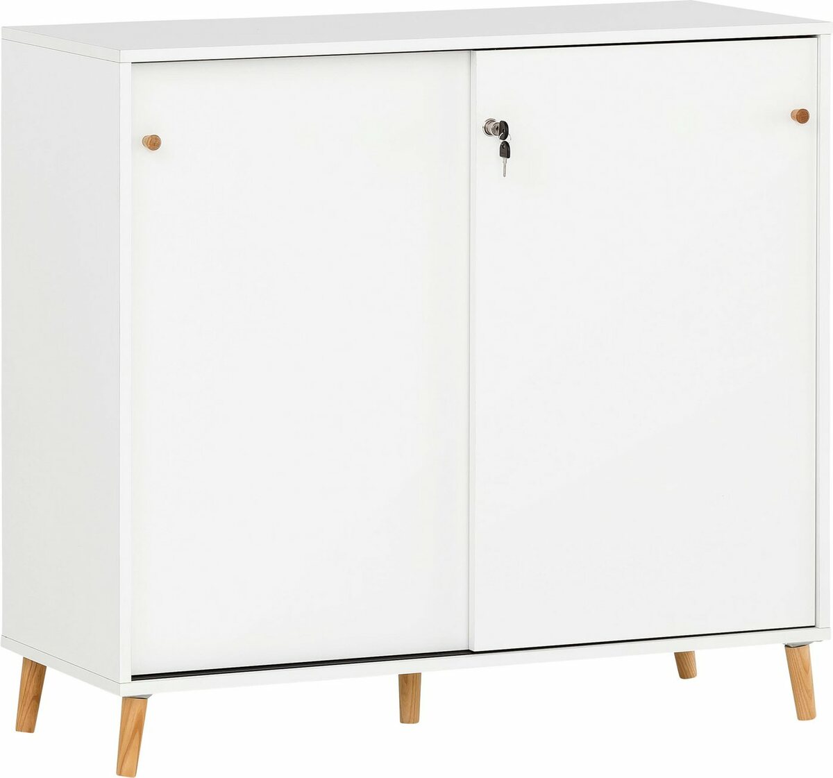 Bild 1 von Schildmeyer Aktenschrank Serie 500 Breite 100 cm, abschließbar, Weiß