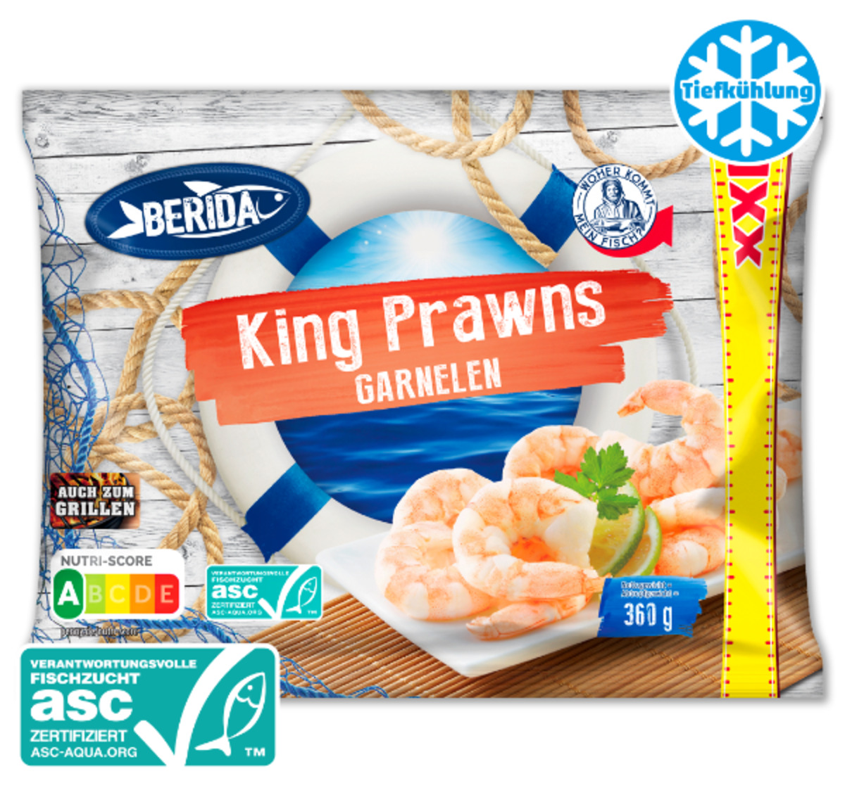 Bild 1 von BERIDA XXL King Prawns Garnelen*