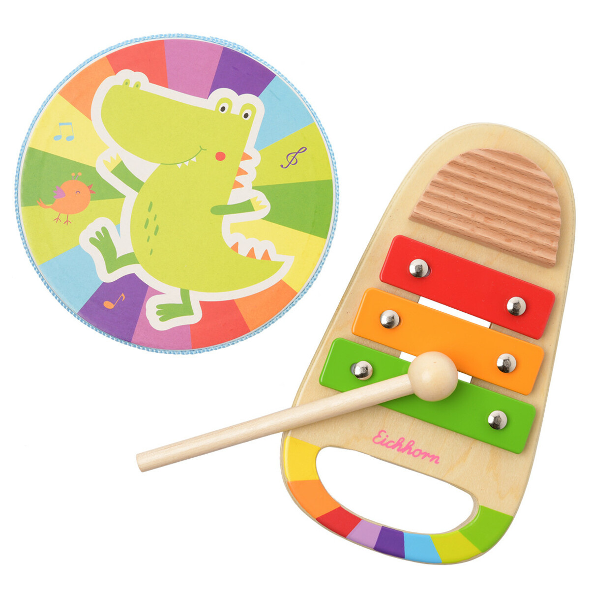 Bild 1 von Eichhorn Musik-Set mit Trommel und Xylo NATUR / BUNT