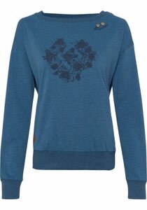Ragwear Sweater RAG Sweat NEREA FRONTPRINT O mit schönem Frontprint, Blau