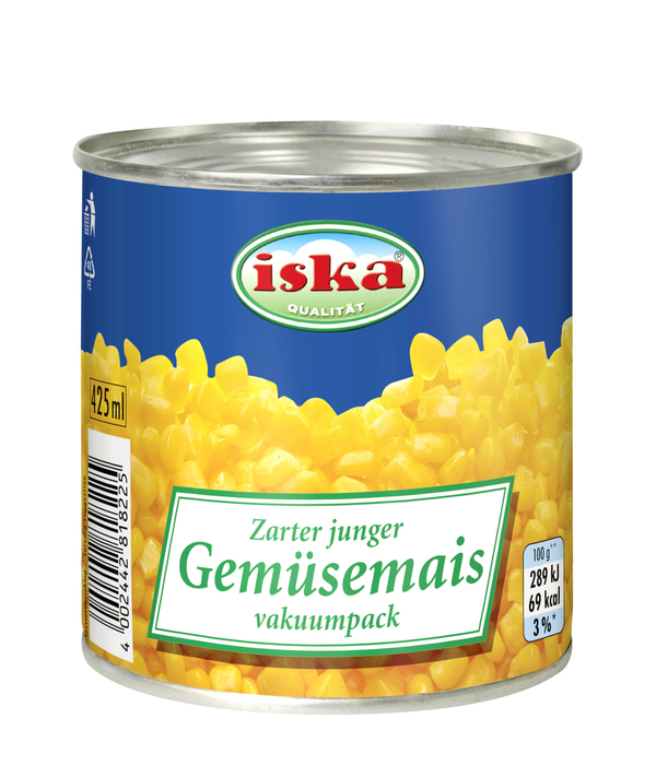 Bild 1 von Gemüsemais 285g 425 ml = 285 g Abtropfgewicht