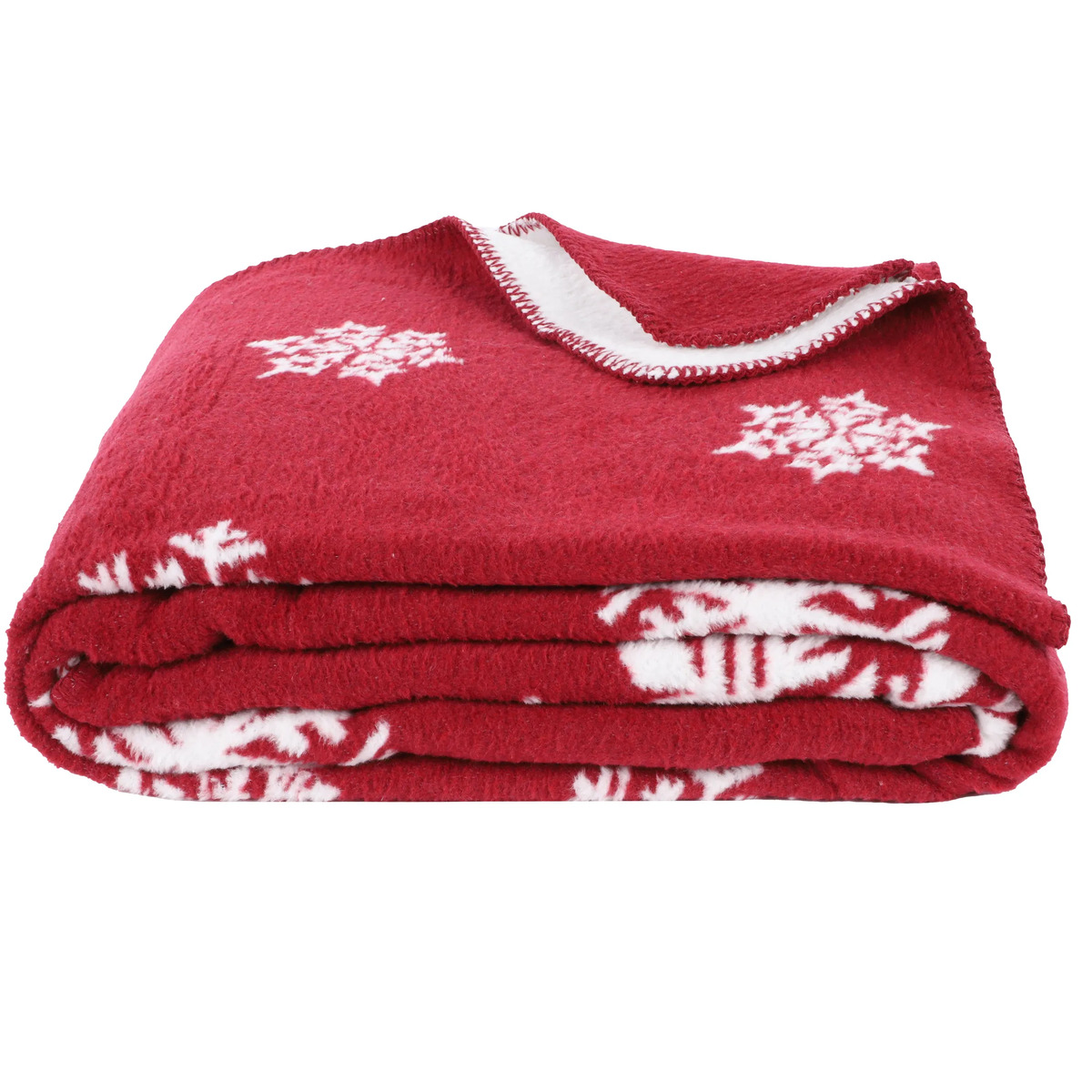 Bild 1 von Wohndecke Schneeflocke 150x200cm
                 
                                                        Rot
