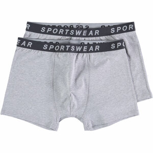 Sportswear Herren-Boxershorts Stretch 2er-Pack, Anthrazit/Grau, M