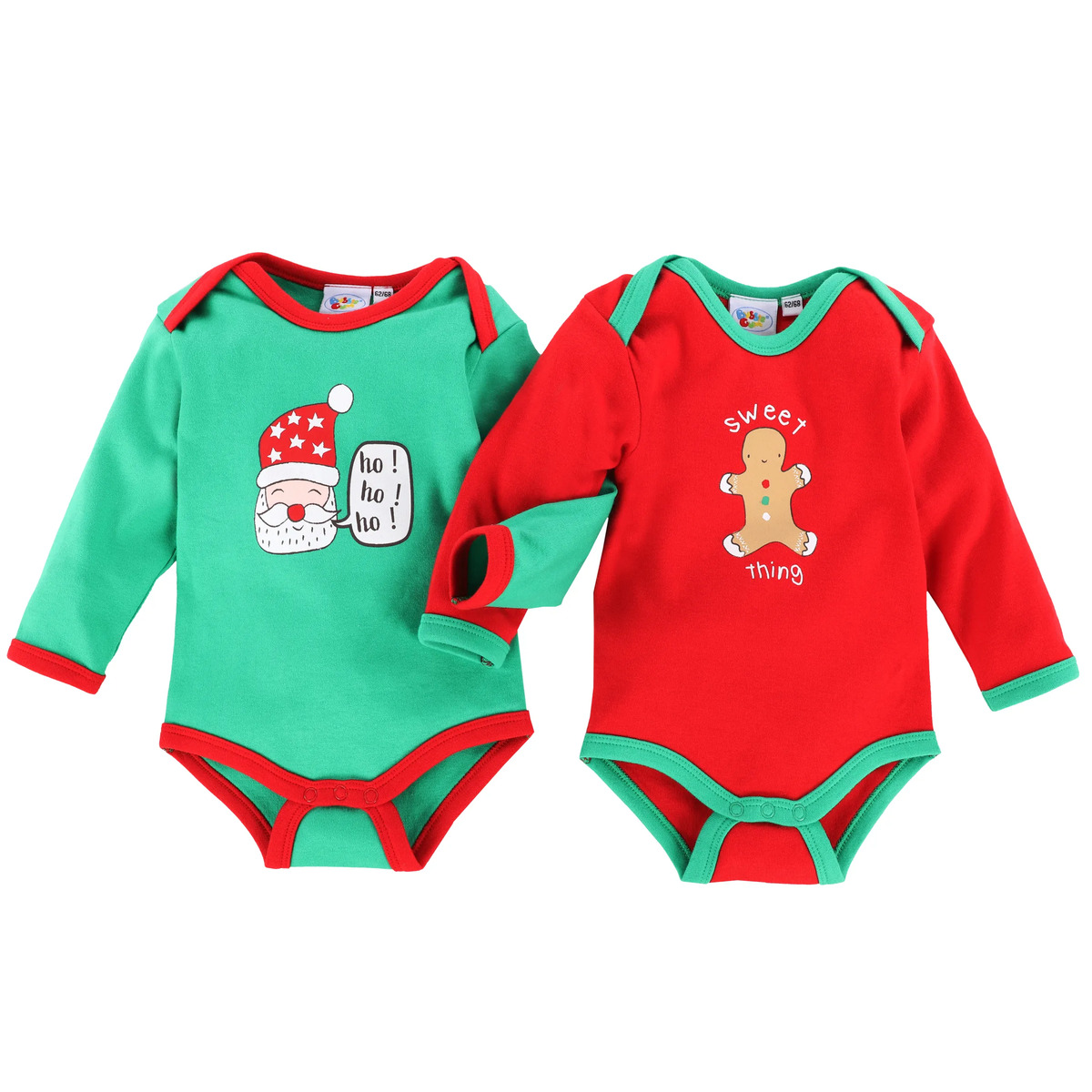 Bild 1 von Baby Bodies im 2er Pack mit X-Mas Motiv
                 
                                                        Rot