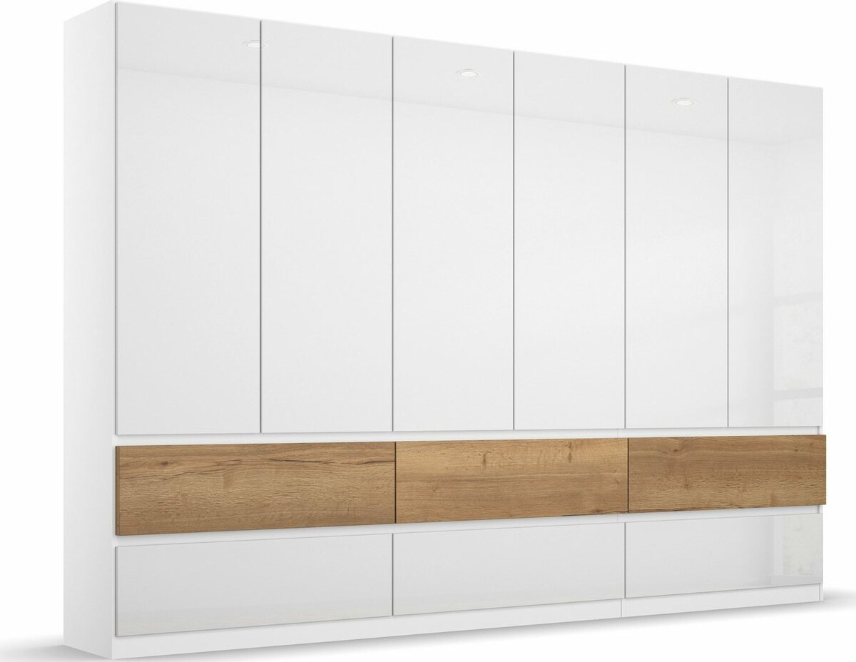 Bild 1 von Rauch Drehtürenschrank Winnipeg grifflose Front, Schubkästen m. Griffmulde, auch mit Beleuchtung, Weiß