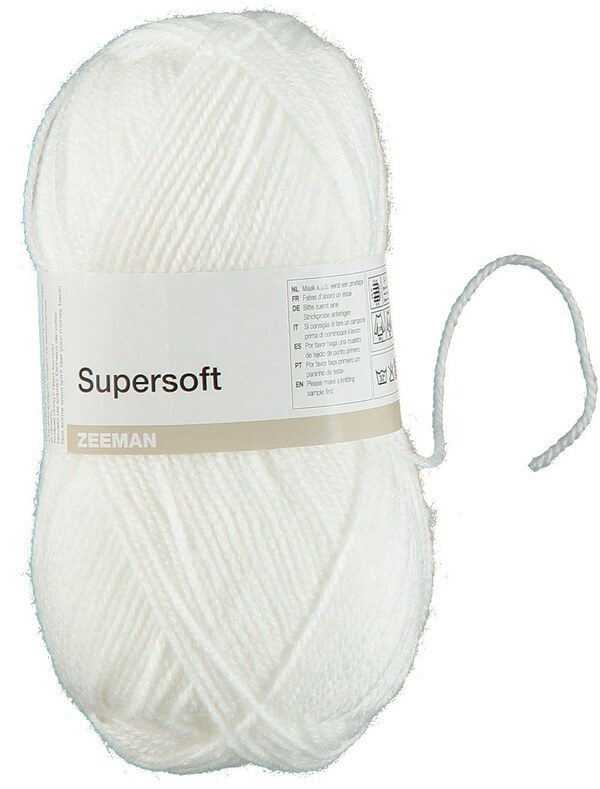 Bild 1 von Supersoft Strickgarn, Weiß, 50 g