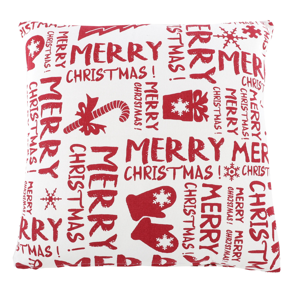 Bild 1 von Dekokissen mit Weihnachtsmotiv, 45x45cm
                 
                                                        Weiß
