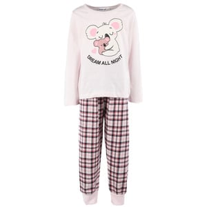 Mädchen Pyjama  mit langem Arm und Beinen
                 
                                                        Rosa