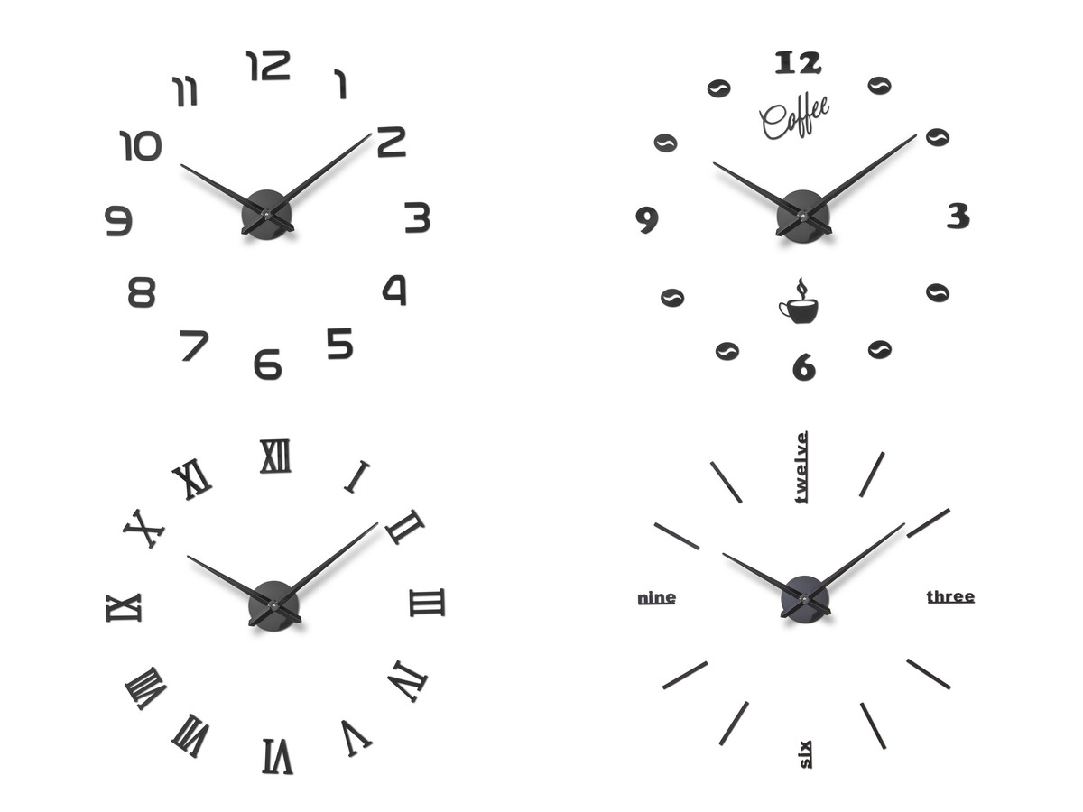 Bild 1 von AURIOL® DIY Wanduhr, mit geräuscharmem Quarzuhrwerk