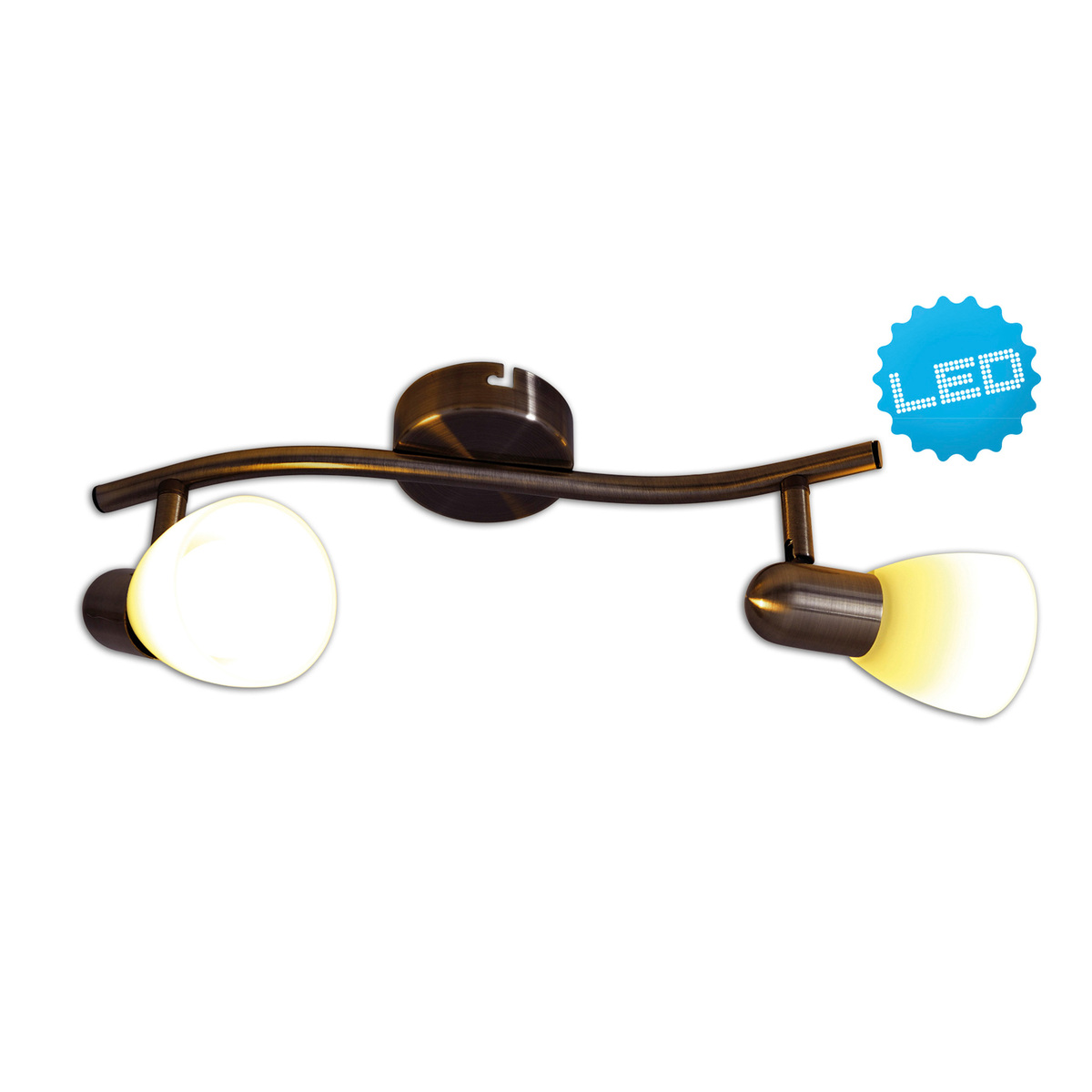 Bild 2 von 2er LED-Wand-u. Deckenspot "Mestre"