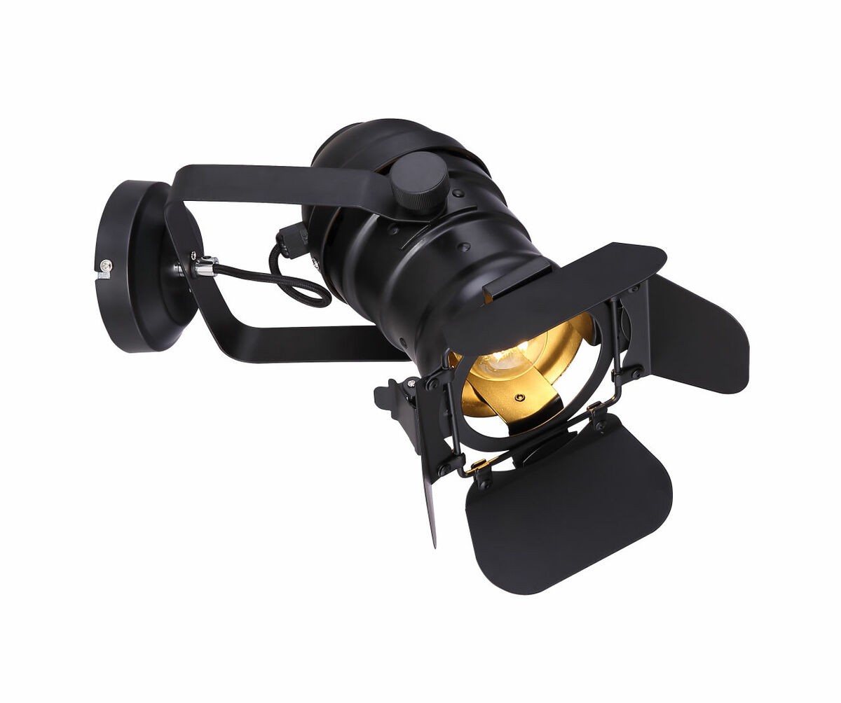 Bild 1 von Globo Lighting - EGON - Wandleuchte Metall schwarz, 1x E27