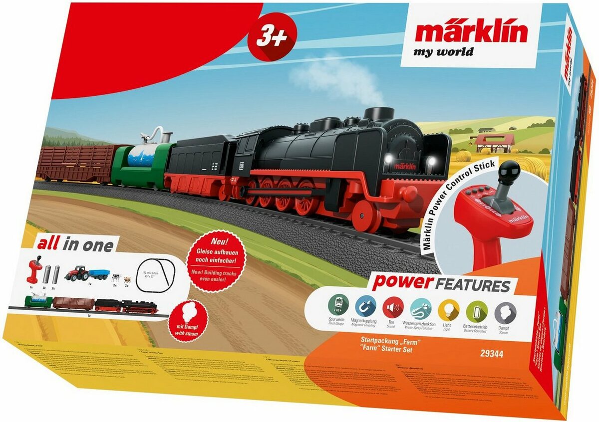 Bild 1 von Märklin Modelleisenbahn-Set Märklin my world - Startpackung Farm - 29344, Spur H0, mit Licht- und Soundeffekten, Bunt