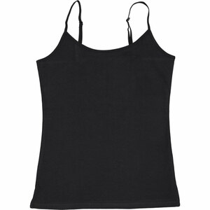 Damen-Unterhemd Stretch, Schwarz, XL