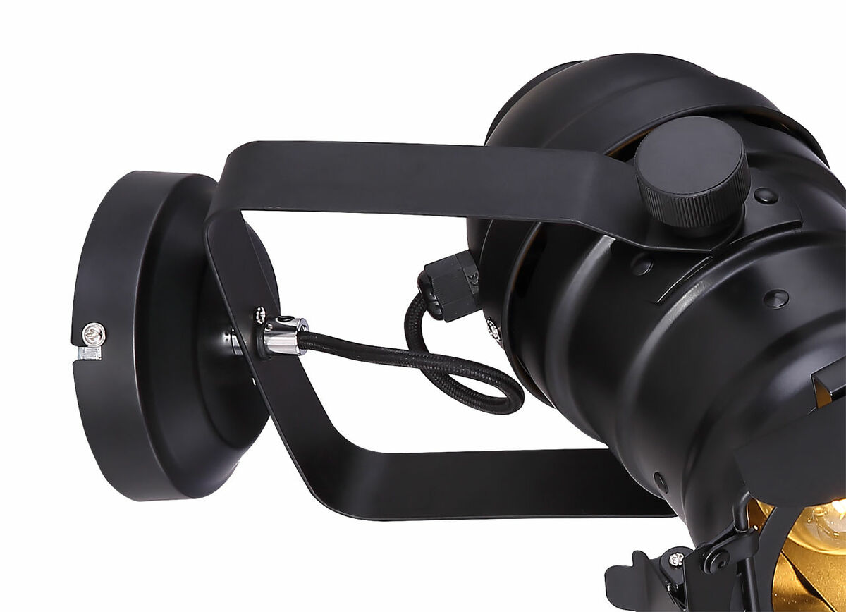 Bild 4 von Globo Lighting - EGON - Wandleuchte Metall schwarz, 1x E27