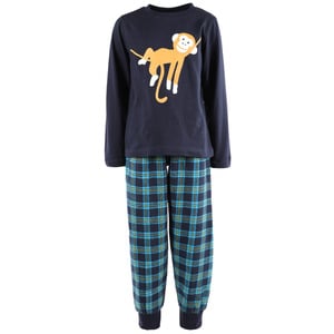 Jungen Pyjama mit langem Arm und Beinen
                 
                                                        Blau