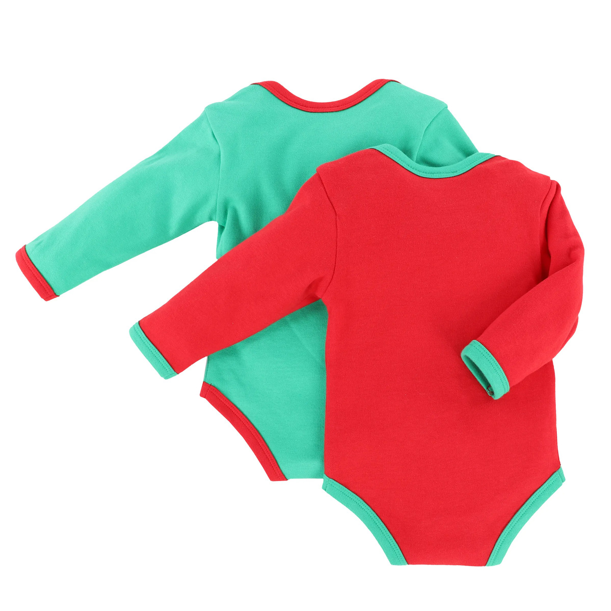 Bild 2 von Baby Bodies im 2er Pack mit X-Mas Motiv
                 
                                                        Rot