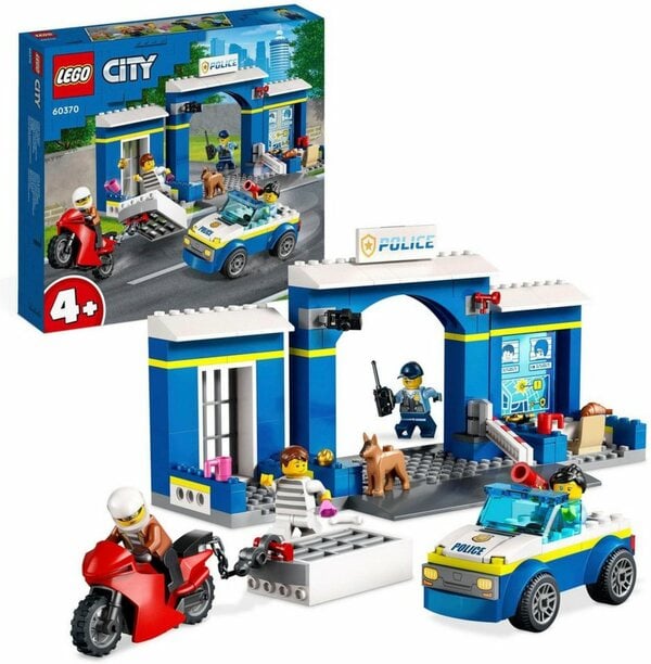 Bild 1 von LEGO® Konstruktionsspielsteine Ausbruch aus der Polizeistation (60370), LEGO® City, (172 St), Made in Europe, Bunt