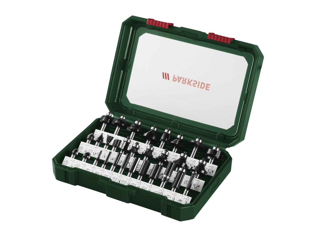 Bild 1 von PARKSIDE® Fräsbits-Set »PFB 30 A1«, 30-teilig, für Oberfräse