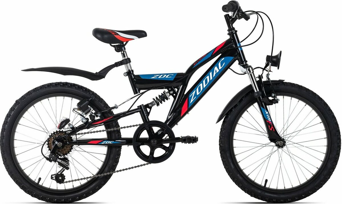 Bild 1 von KS Cycling Kinderfahrrad Zodiac, 6 Gang Shimano Tourney Schaltwerk, Kettenschaltung, Schwarz