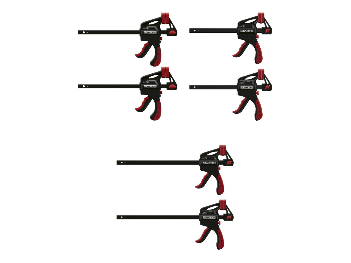 Bild 1 von PARKSIDE® Schnellspannzwingen-Set, mit 2-K-Griffen