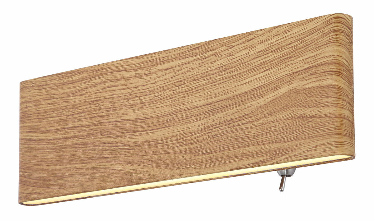 Bild 1 von Globo Lighting - SIEGFRIED - Wandleuchte Metall holzoptik, LED