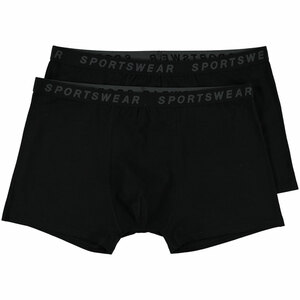 Sportswear Herren-Boxershorts Stretch 2er-Pack, Schwarz/, L