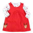 Bild 1 von Baby Mädchen Xmas-Set bestehend aus Kleid und Longsleeve
                 
                                                        Rot