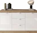 Bild 1 von LC Sideboard Slim, Breite 136 cm, weiß Hochglanz Lack, Weiß