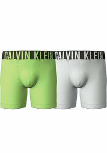 Calvin Klein Underwear Boxer BOXER BRIEF 2PK (Packung, 2er-Pack) mit längerem Bein& Calvin Klein Logo-Elastikbund, Bunt