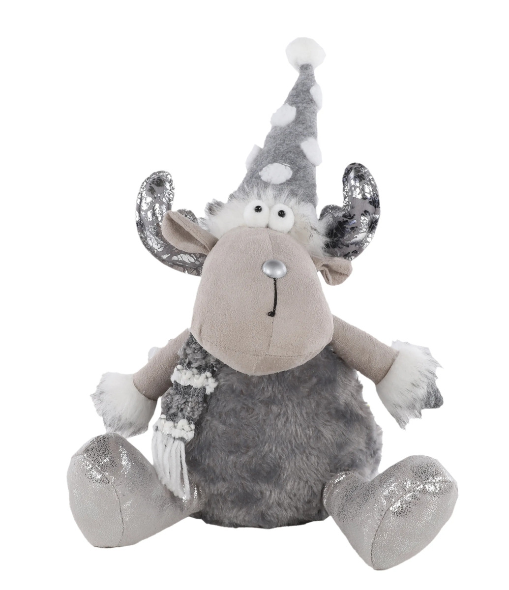 Bild 1 von Rentier sitzend 22x19x33cm
                 
                                                        Grau