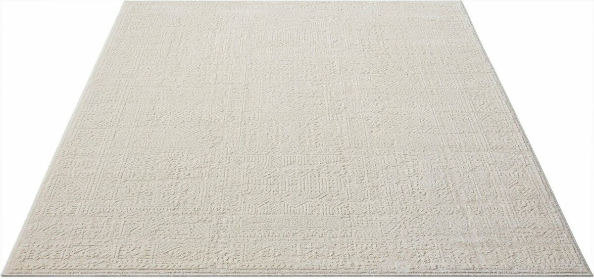 Bild 1 von Teppich Selin, my home, rechteckig, Höhe: 9 mm, dezenter Glanz, Schrumpf-Garn-Effekt, im Vintage-Look, dichte Qualität, Beige