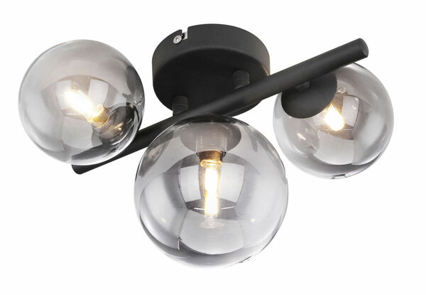 Bild 1 von Globo Lighting - RIHA - Wandleuchte Metall schwarz matt, 3x G9 LED