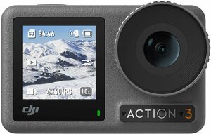 DJI OSMO ACTION 3 STANDARD COMBO Camcorder (4K Ultra HD, Bluetooth), Schwarz