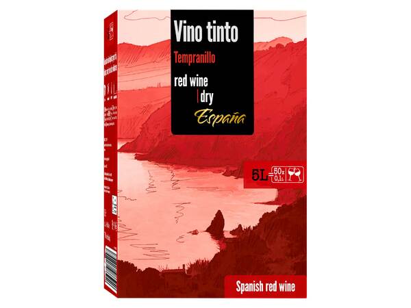 Bild 1 von Vino Tinto Tempranillo 5-Liter Bag-in-Box trocken, Rotwein 2022