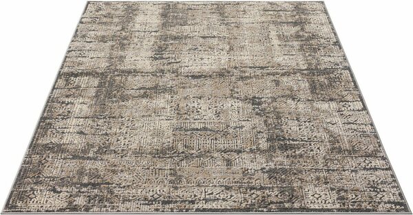 Bild 1 von Teppich Selin, my home, rechteckig, Höhe: 9 mm, dezenter Glanz, Schrumpf-Garn-Effekt, im Vintage-Look, dichte Qualität, Grau