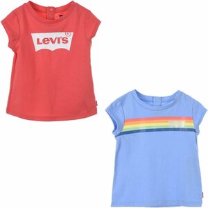 Levi's® Kids T-Shirt LVG 2PK ICONIC TEE SET (Set, 2-tlg) for BABYS, Blau|bunt|rot