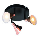 Bild 3 von 3er LED-Wand-u. Deckenspot "Copper" d:38cm