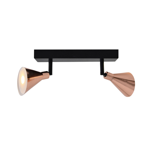 Bild 3 von 2er LED-Wand-u. Deckenspot "Copper"