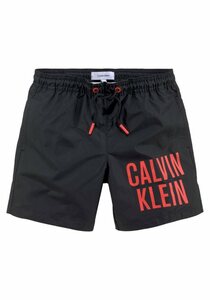 Calvin Klein Swimwear Badeshorts MEDIUM DRAWSTRING mit Calvin Klein Schriftzug, Schwarz