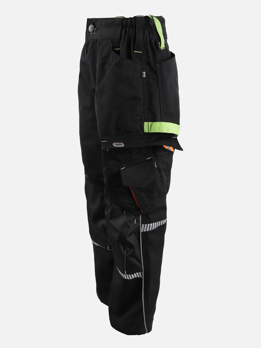 Bild 3 von Kinder Arbeitshose mit Neondetails
                 
                                                        Schwarz