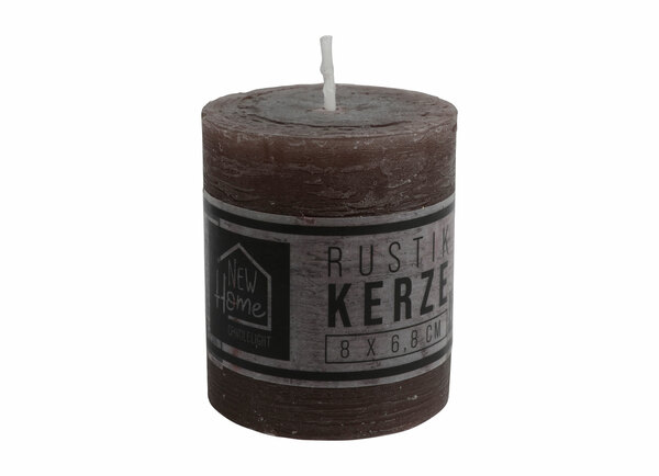 Bild 1 von Kerze Rustikal 68x80mm Anthrazit