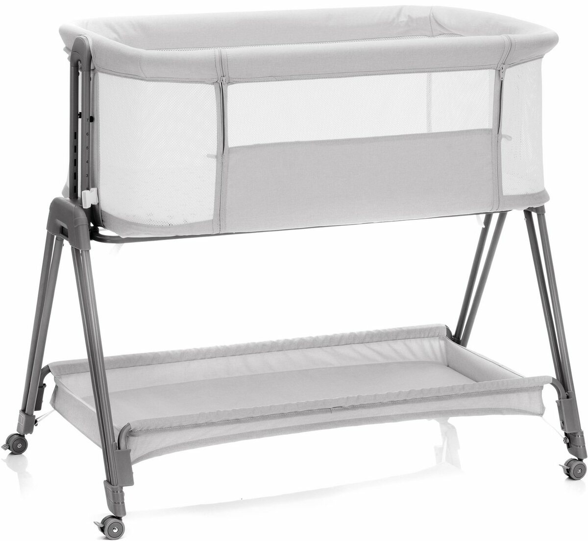 Bild 1 von Fillikid Beistellbett Dream, stone, mit Reisetasche und Matratze, Grau