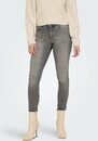 Bild 1 von ONLY Skinny-fit-Jeans ONLBLUSH MID SK AK RW DST DNM REA724NOOS mit Destroyed Effekt, Grau