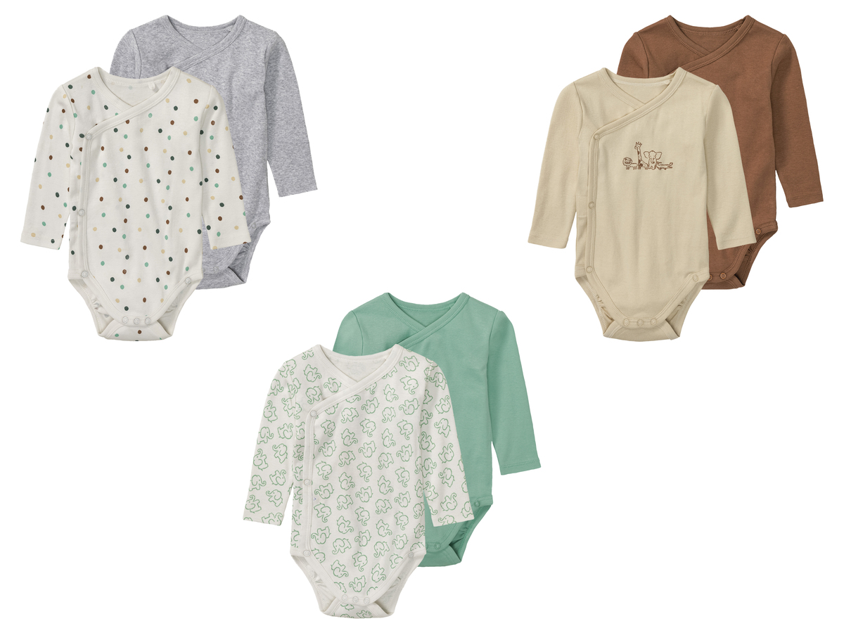 Bild 1 von lupilu® Baby Bodys/Wickelbodys, 2 Stück, aus reiner Bio-Baumwolle