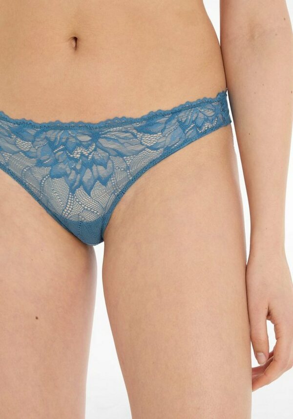 Bild 1 von Calvin Klein Underwear T-String THONG mit floraler Spitze, Blau