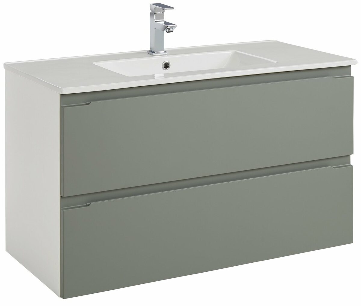 Bild 1 von Welltime Waschtisch Star, Badmöbel inkl. Waschbecken, Breite 100 cm, Grün