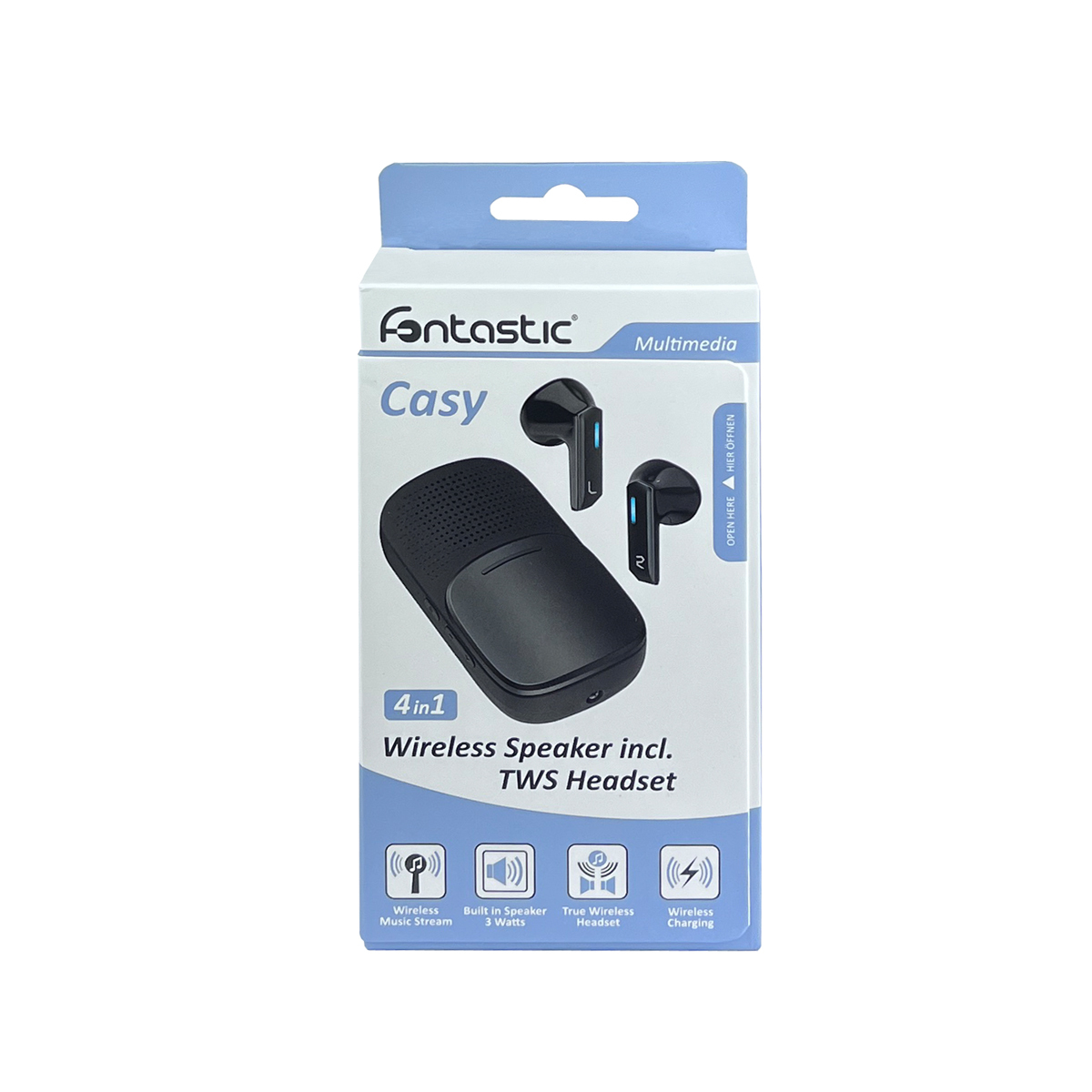 Bild 4 von Fontastic drahtloser Lautsprecher Casy 4 in 1 inklusive TWS Kopfhörer