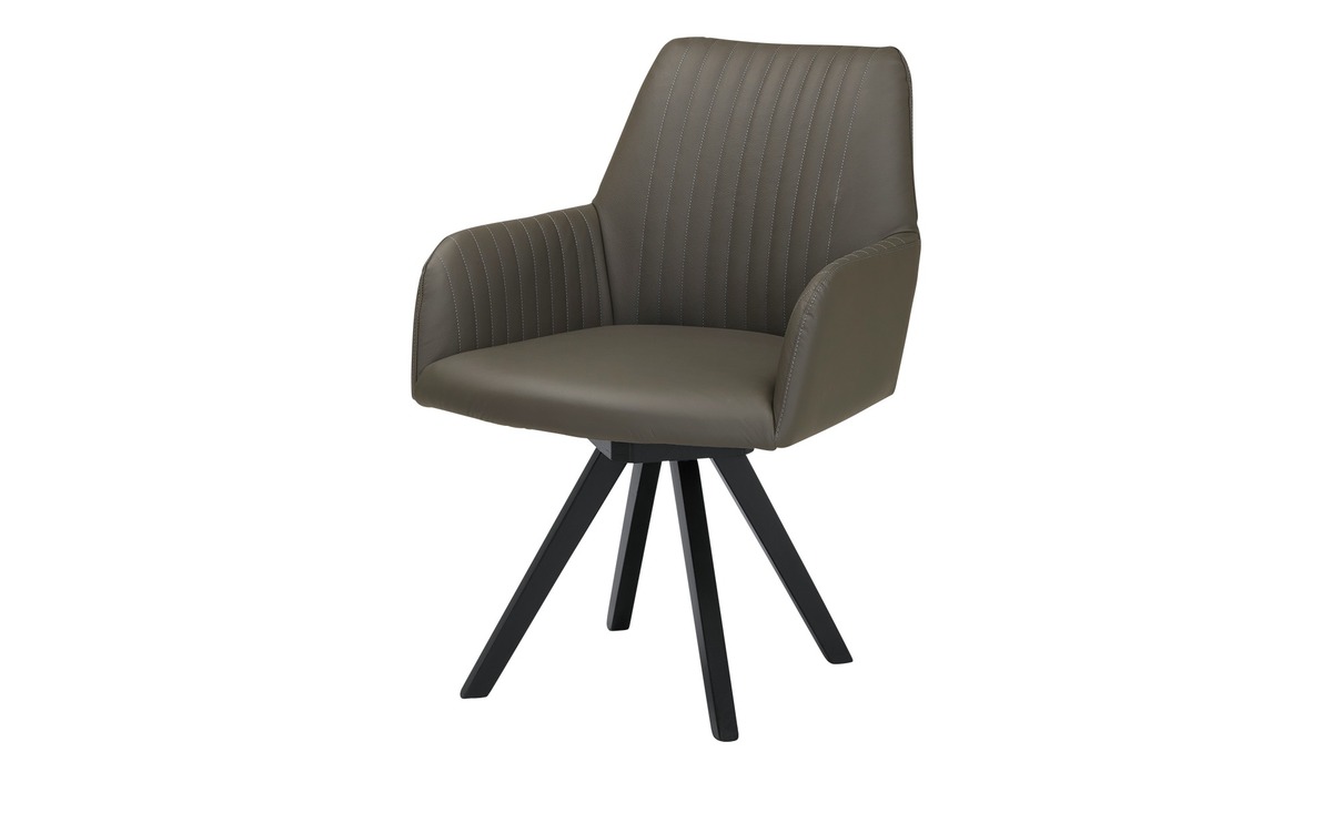 Bild 1 von smart Lederstuhl grau Maße (cm): B: 59 H: 93 T: 66 Aktuelle Gutschein Aktion