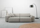 Bild 1 von Andas Big-Sofa Glimminge, besondere Kedernähte, auch in Breitcord + Easy care-Bezug, Zierkissen, Grau